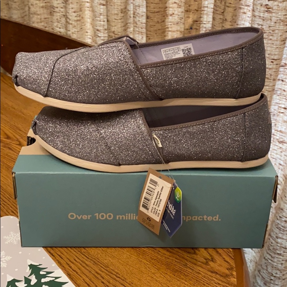 Women’s Pewter Glitter CloudBound Alpargata